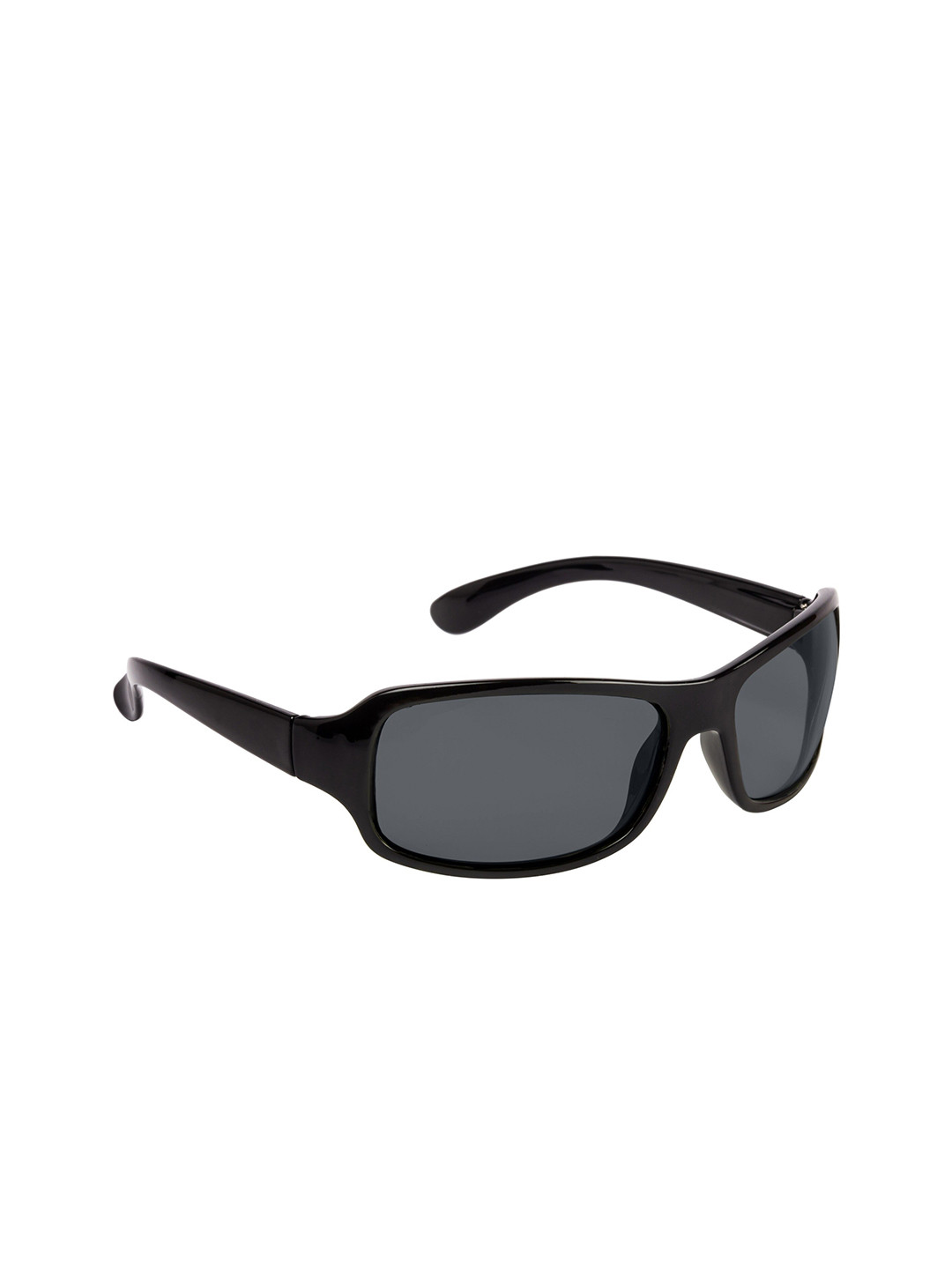 NuVew Unisex Sports Sunglasses with UV Protected Lens ES_15396-22-NW-728-BLK-BLK-SPWA