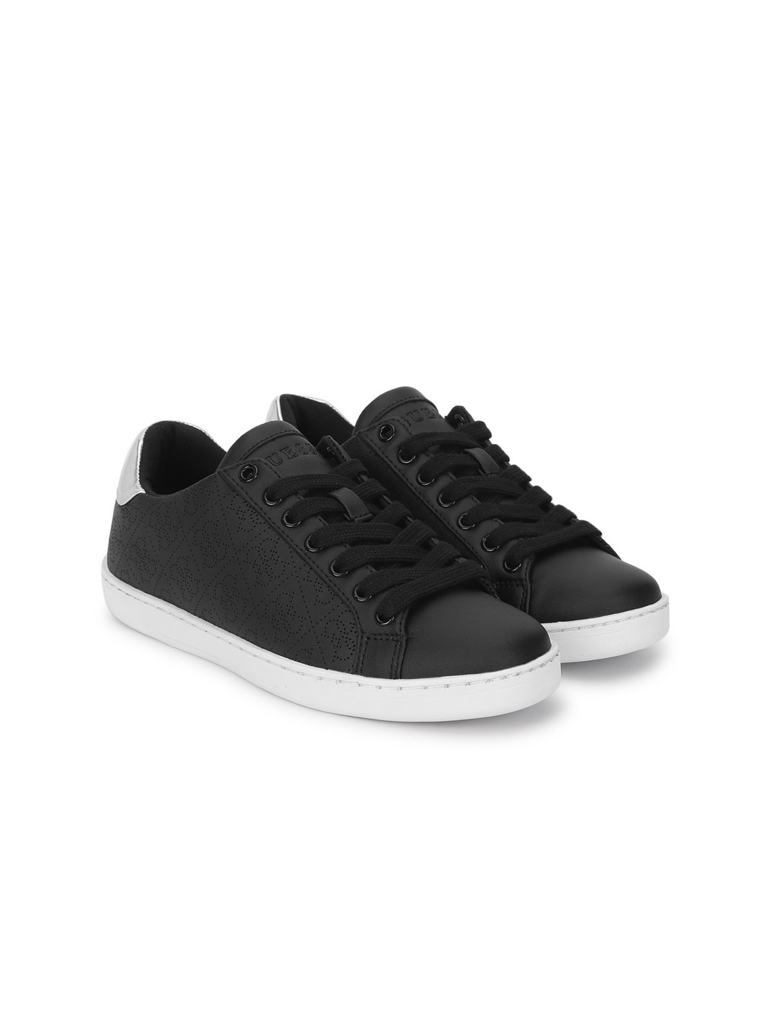GUESS Women Textured Round Toe Sneakers