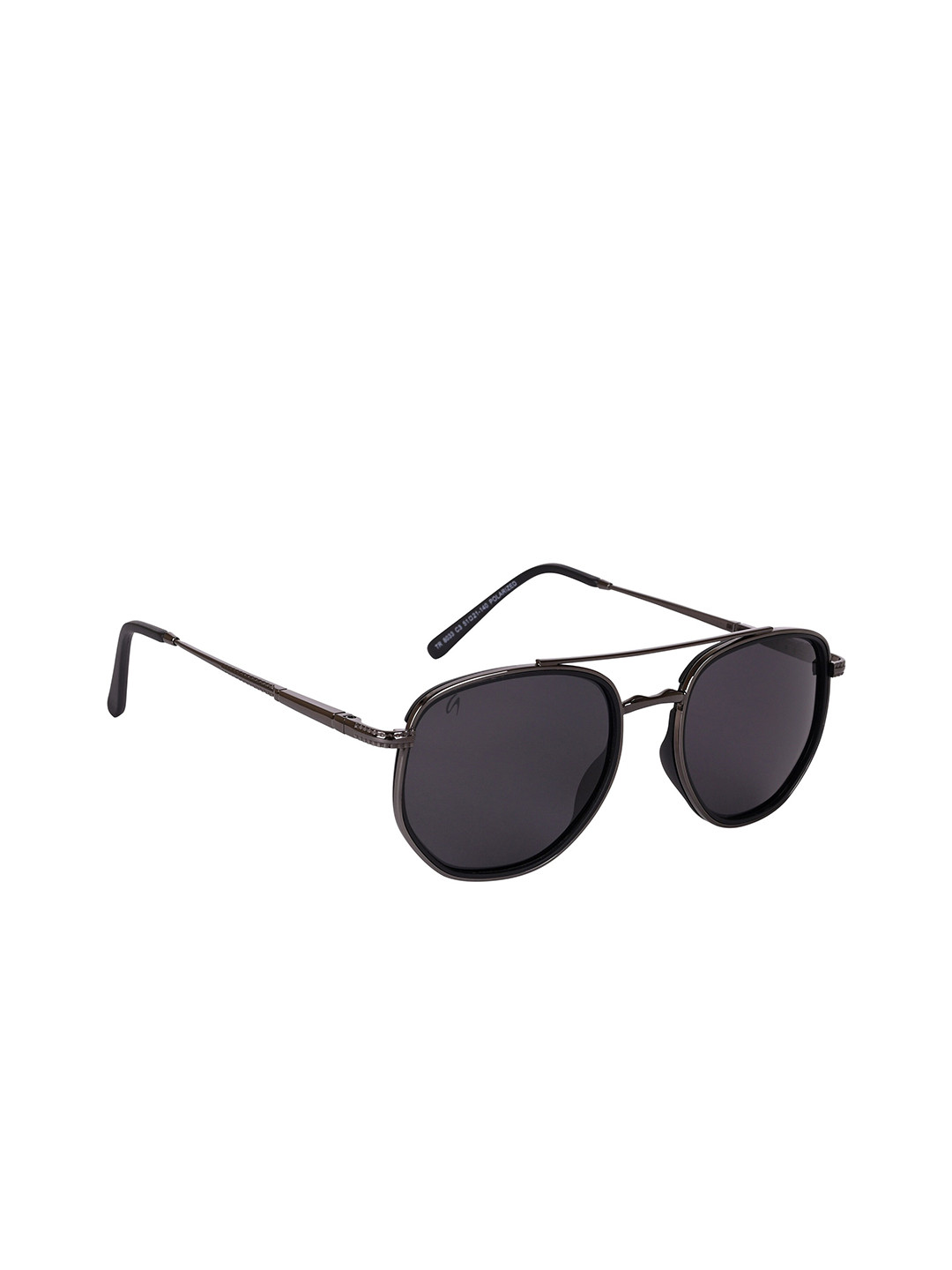 AISLIN Unisex Wayfarer Sunglasses with Polarised Lens ES_13386-90-AS-8033-BLK-GNBK-WFRD