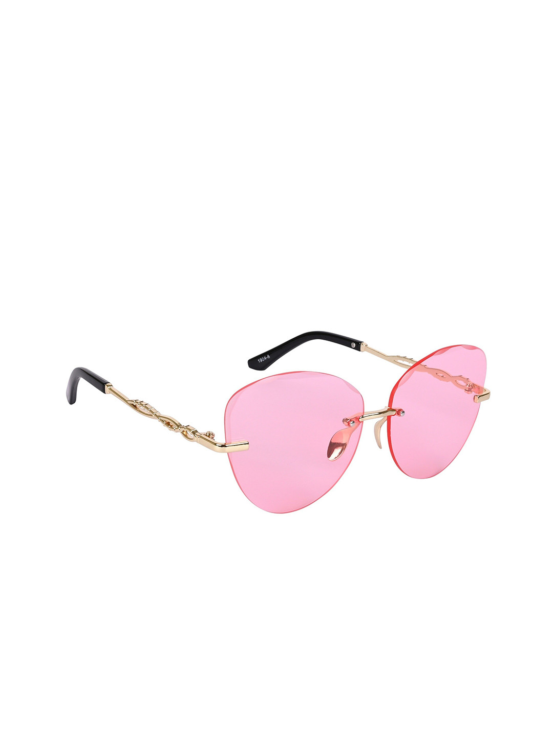 AISLIN Women Cateye Sunglasses with UV Protected Lens ES_14927-89-AS-19046-PNK-GLD-CE