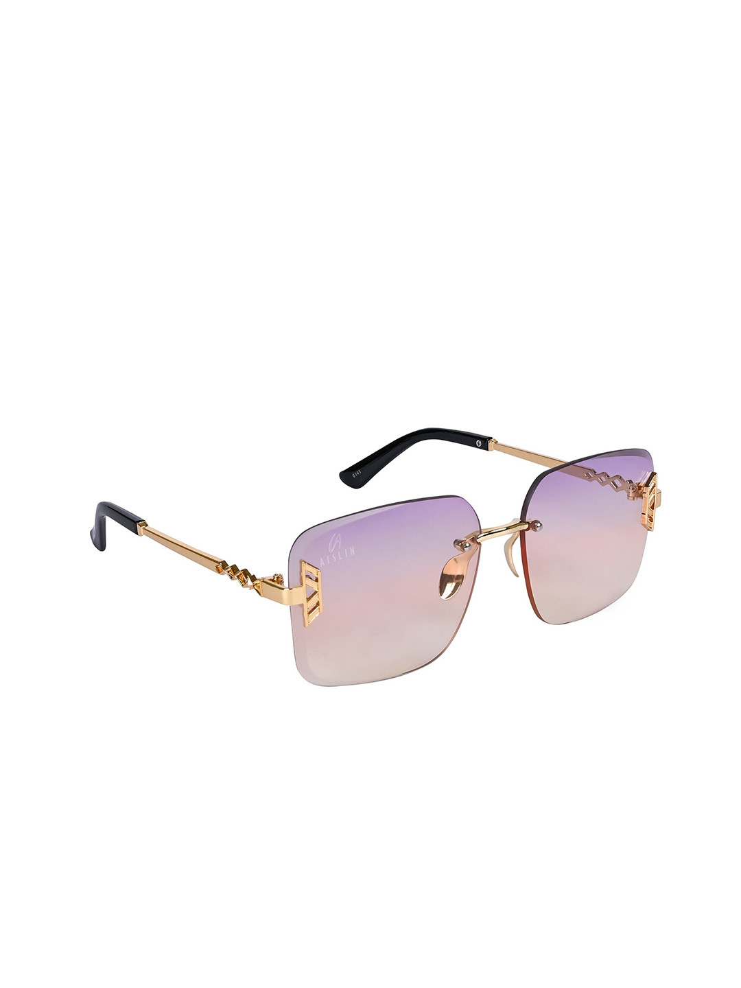 AISLIN Women Rectangle Sunglasses with UV Protected Lens ES_13000-87-AS-6141