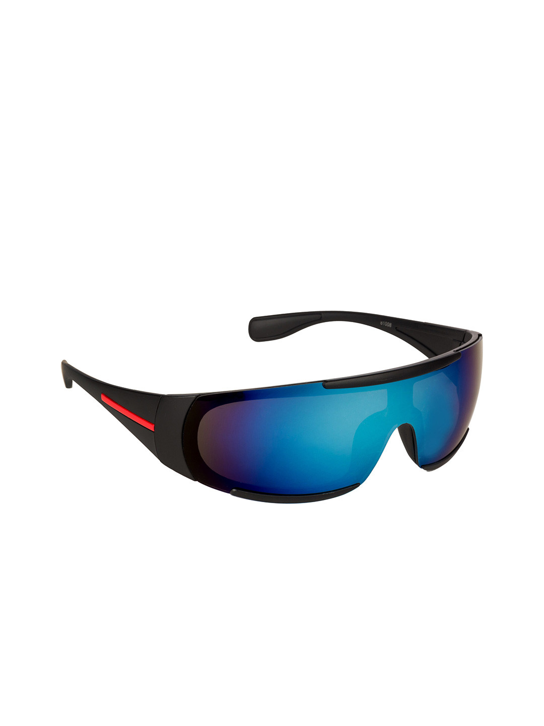NuVew Unisex Sports Sunglasses with UV Protected Lens ES_16012-28-NW-81008-fIBPR-BKRD-SP