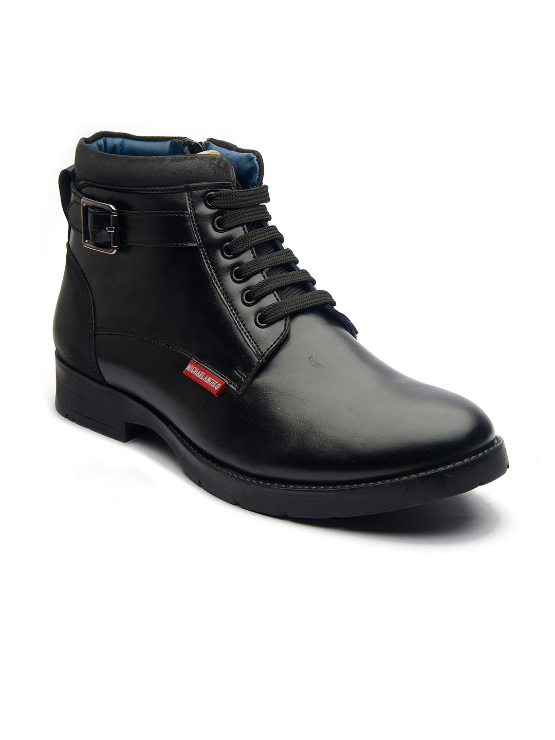 MICHAEL ANGELO Men Ankle Fit Lace-Ups Regular Boots