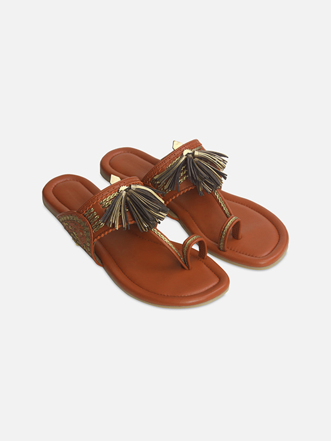 Aprajita Toor Women Ethnic One Toe Flats with Tassels