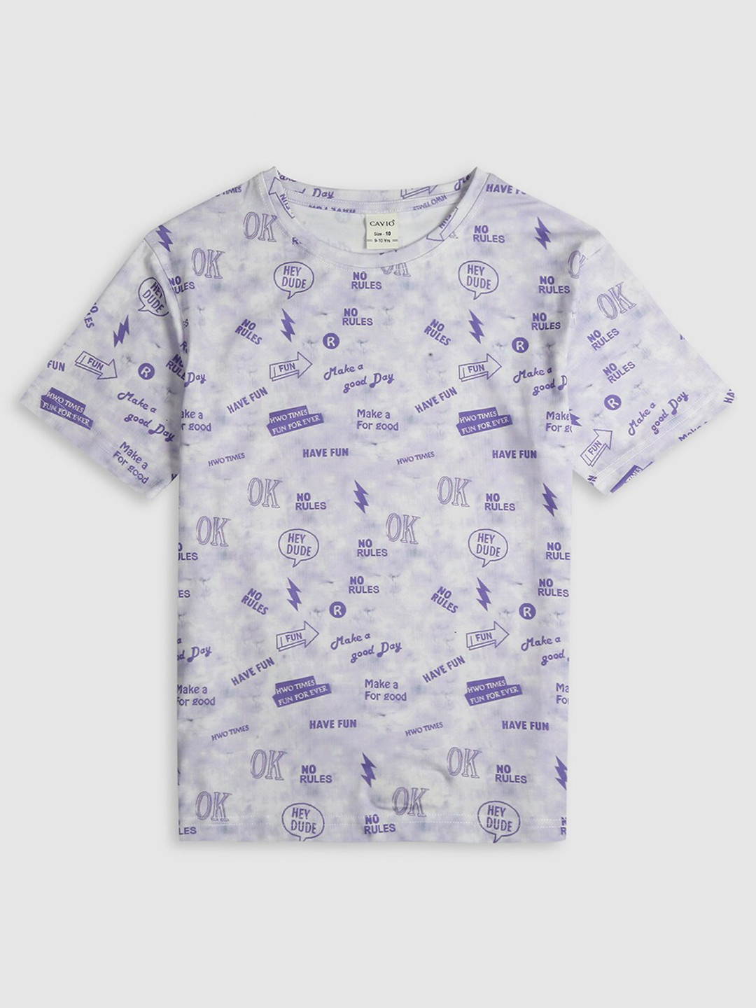 CAVIO Boys Conversational Printed Cotton T-shirt