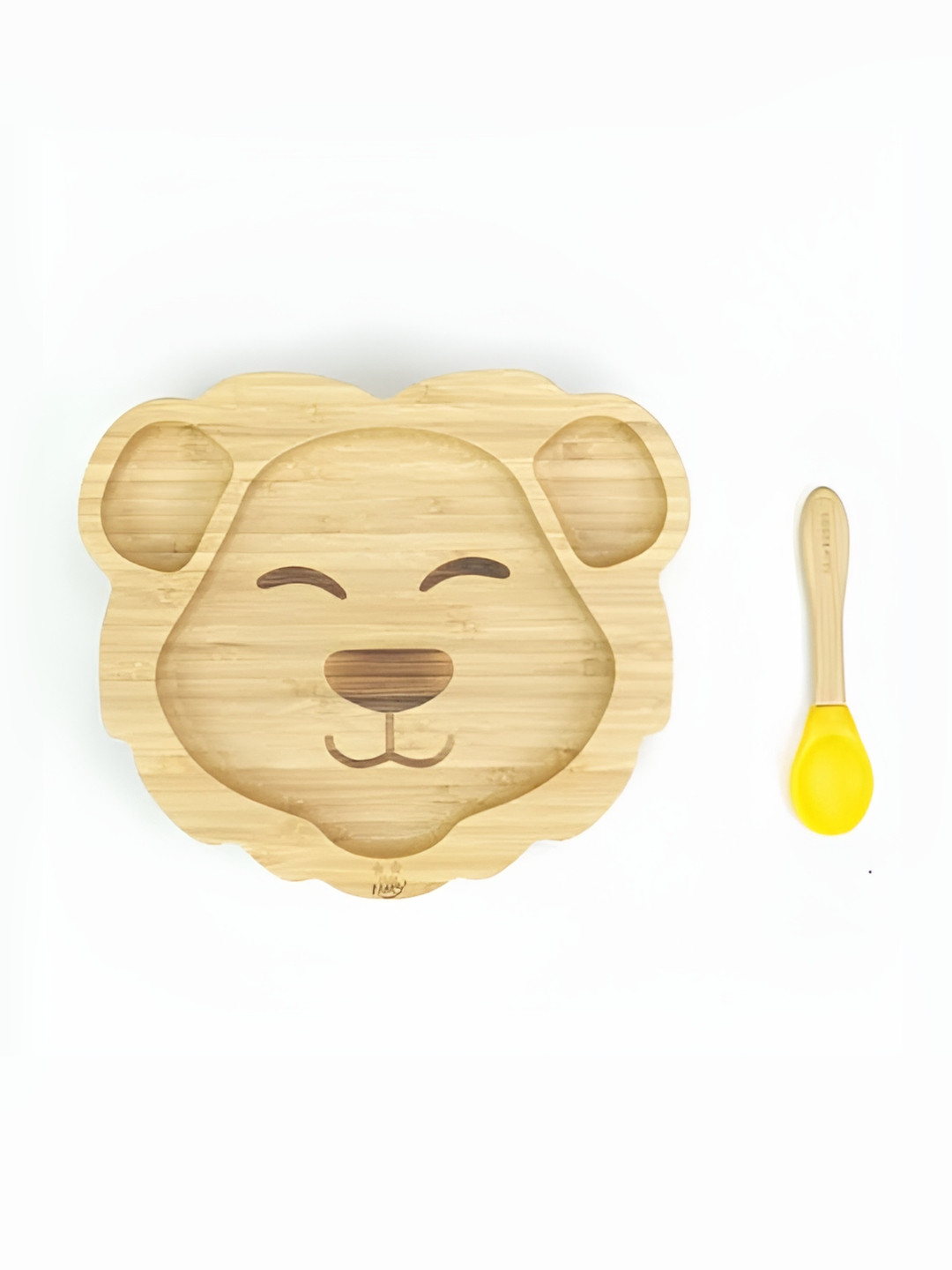 Starkiddo Yellow Bamboo Food Plates