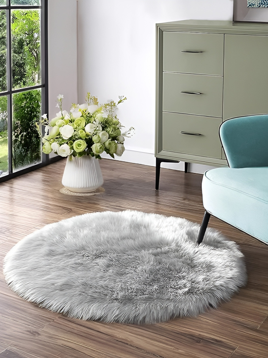 Cottonfry Grey No Shredding Woollen Carpet