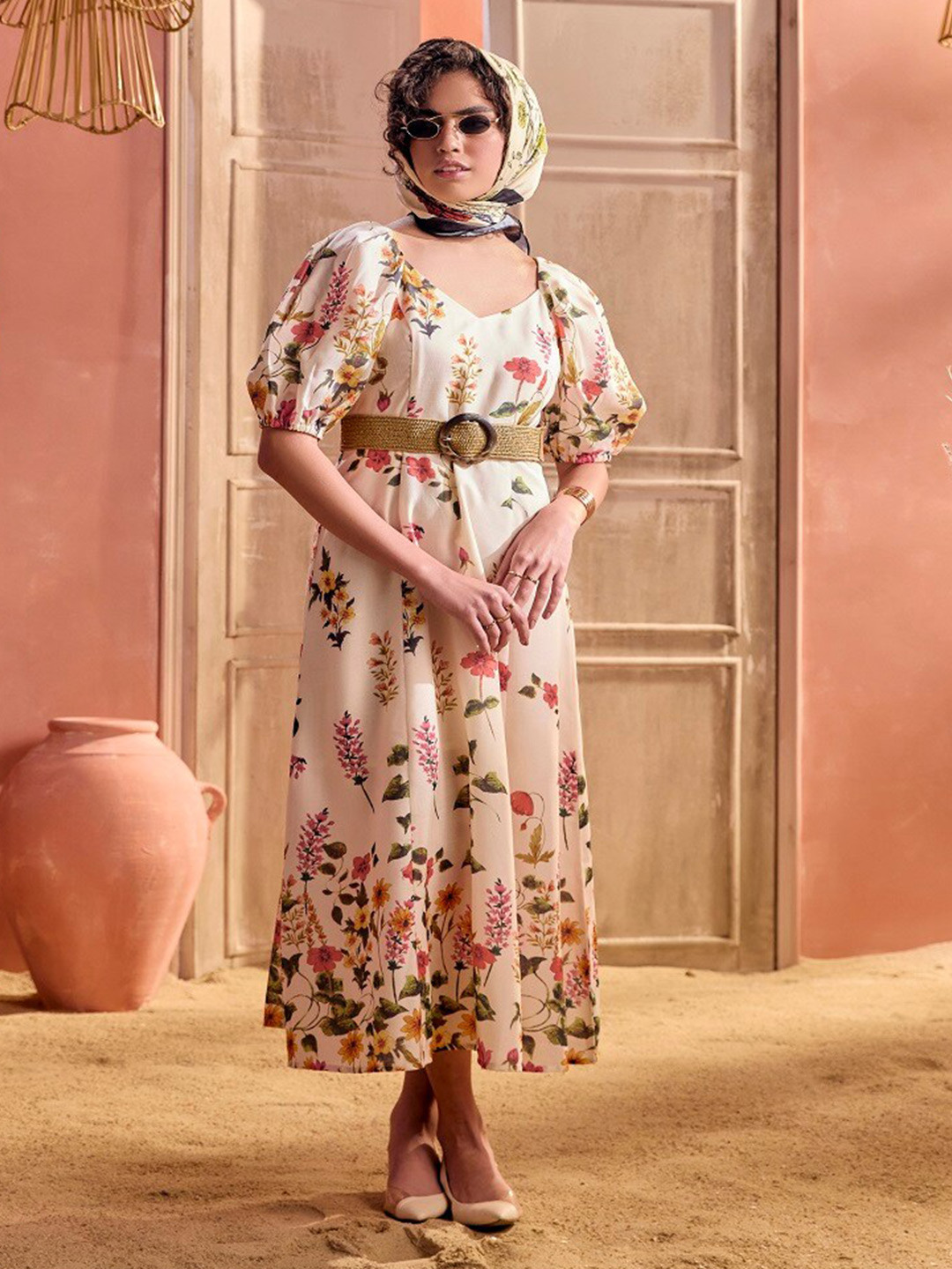 BOHO CHIC Floral Printed Maxi Dress