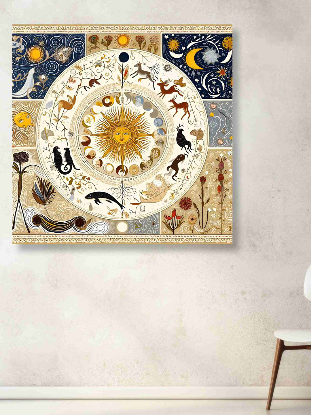 Aura White & Grey Abstract Paintings Wall Art