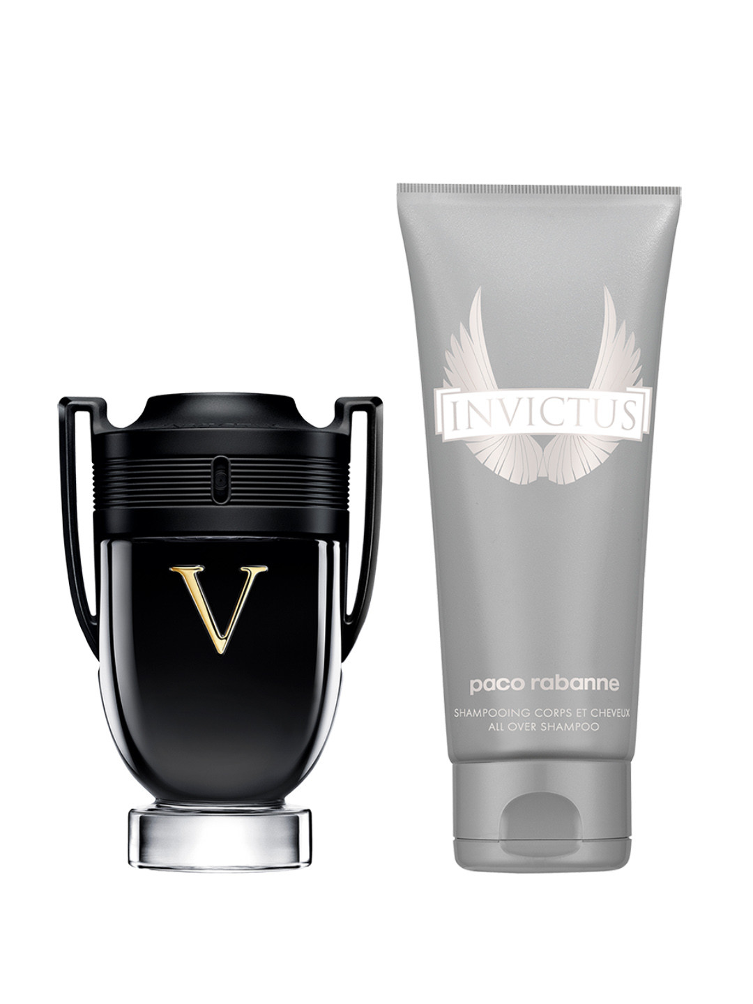 Paco Rabanne Men Invictus Victory Eau De Parfum 100ml with All Over Shampoo 100ml