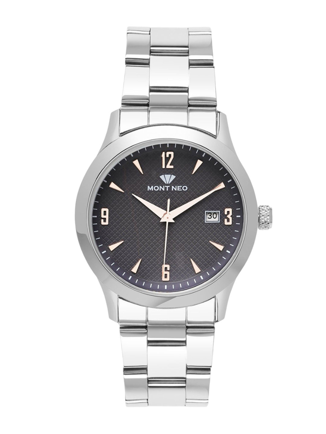 MONT NEO Men Stainless Steel Bracelet Style Straps Analogue Watch 8010E-M1115