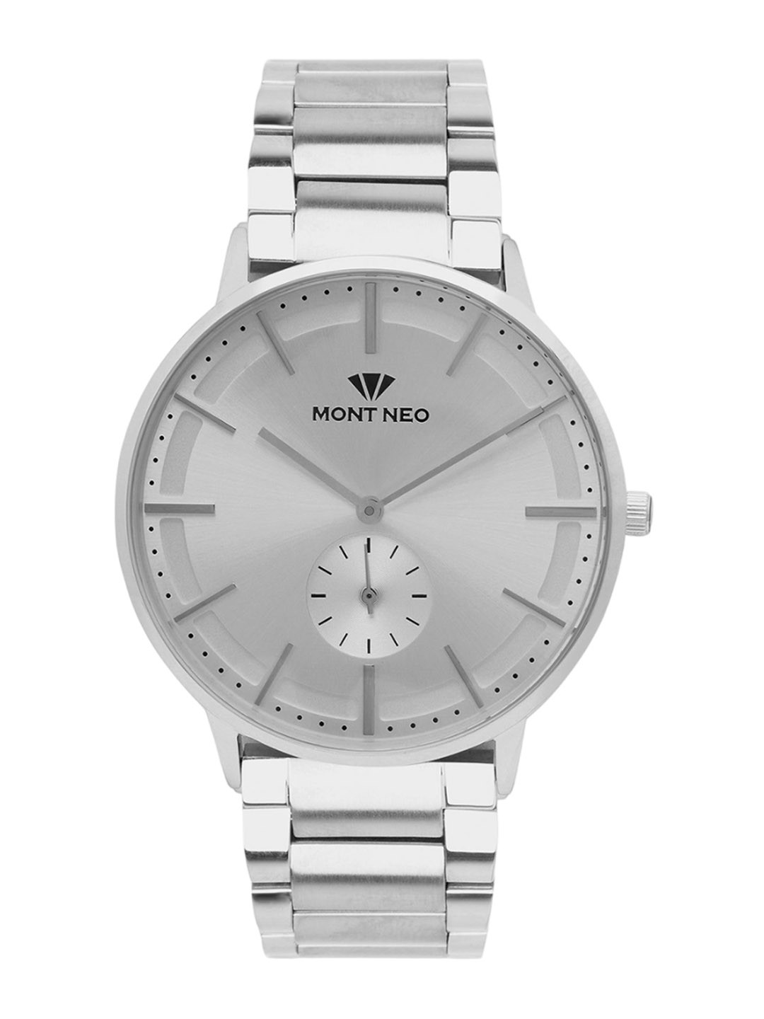 MONT NEO Men Embellished Dial & Stainless Steel Analogue Watch 7009E-M1103