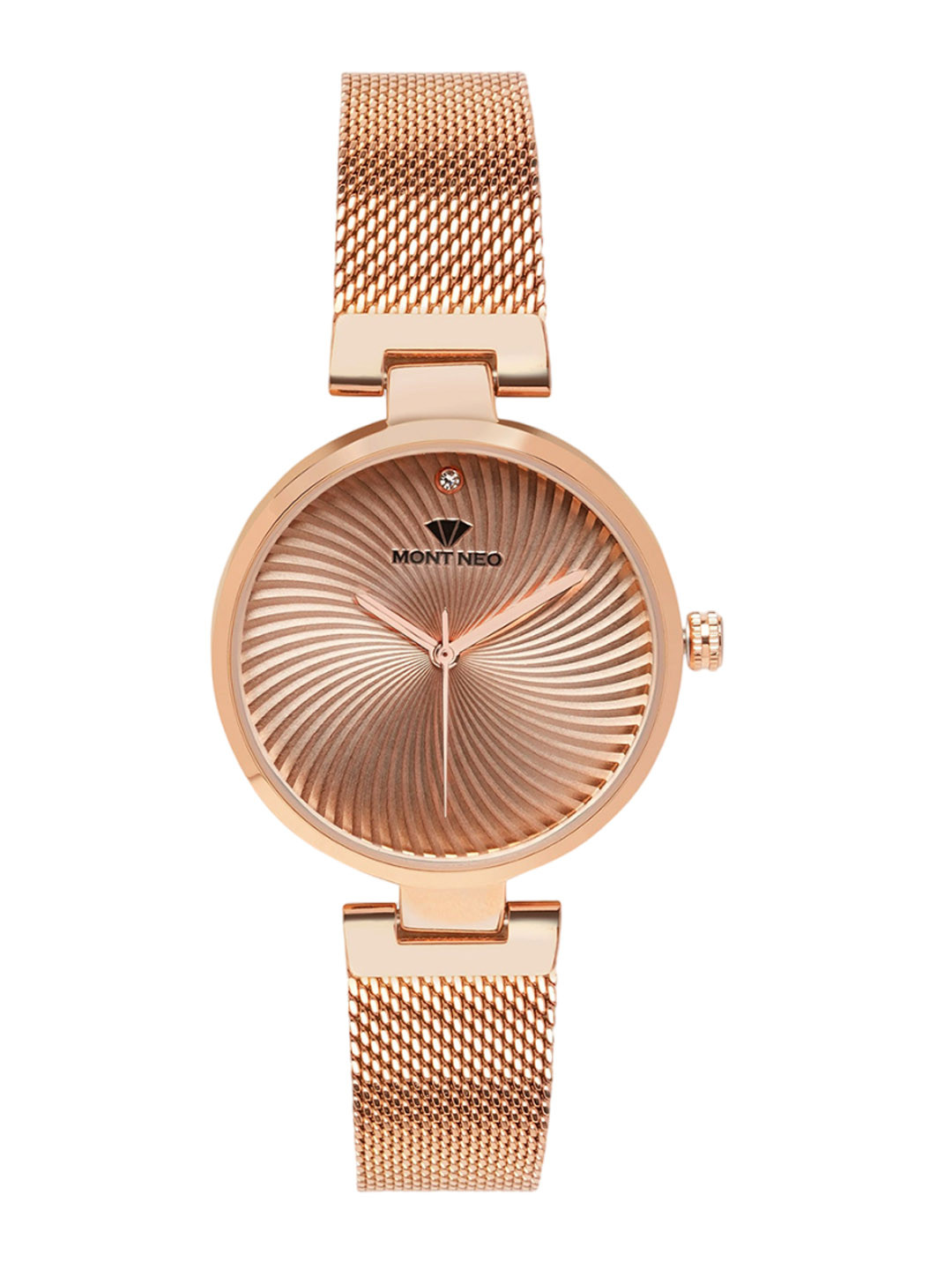 MONT NEO Women Stainless Steel Bracelet Style Straps Analogue Watch 9005T-B3307