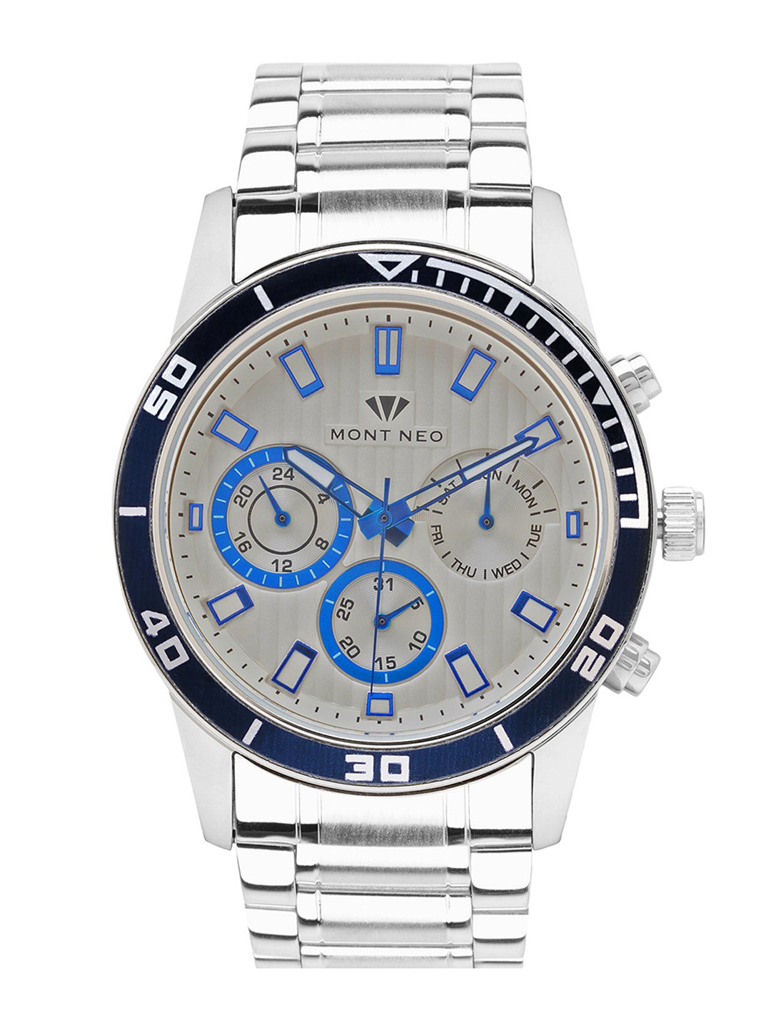 MONT NEO Sophisticated Men Dial & Stainless Steel Straps Analogue Watch 1036C-M1503