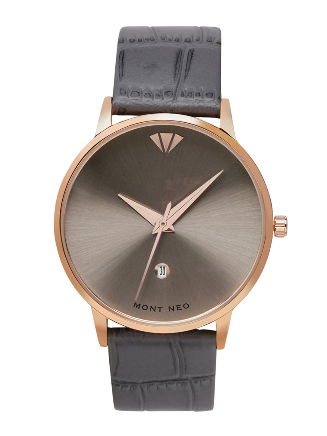 MONT NEO Men Round Dial & Leather Straps Analogue Watch G1034E-L3315