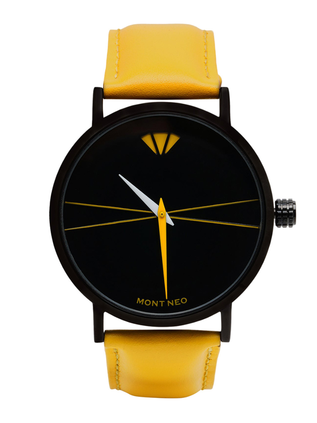 MONT NEO Sleek Men Round Dial & Leather Straps Analogue Watch 8005T-L4413