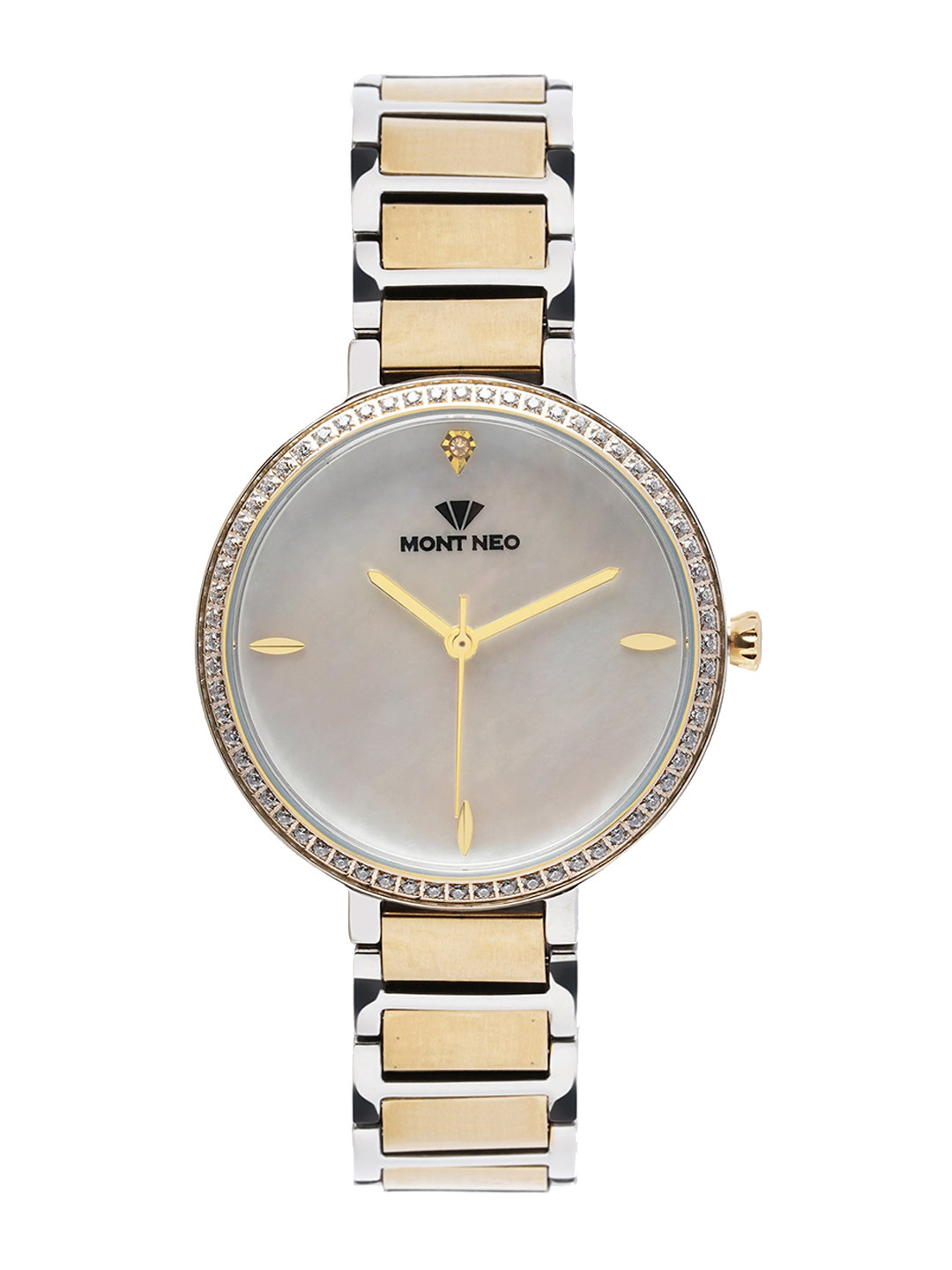 MONT NEO Women Stainless Steel Bracelet Style Straps Analogue Watch 7507T-M2201