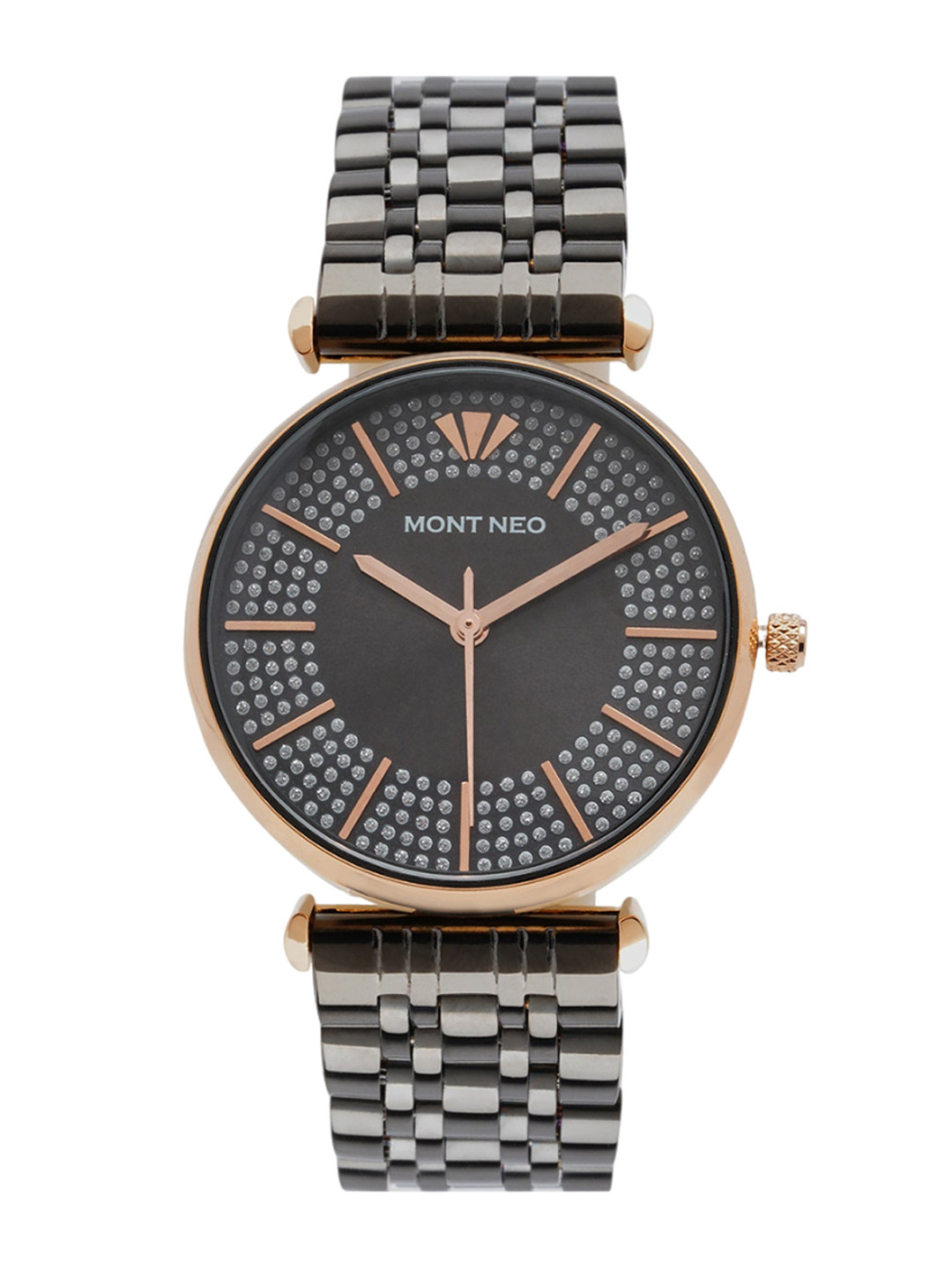 MONT NEO Women Stainless Steel Bracelet Style Straps Analogue Watch 9001T-M3316