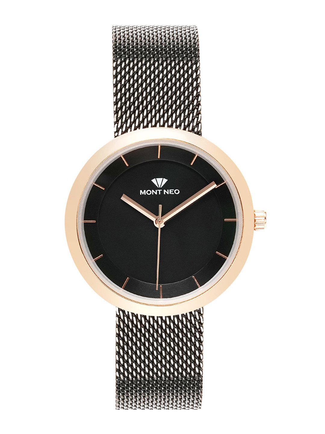 MONT NEO Women Dial & Stainless Steel Bracelet Style Straps Analogue Watch 9002T-B3304