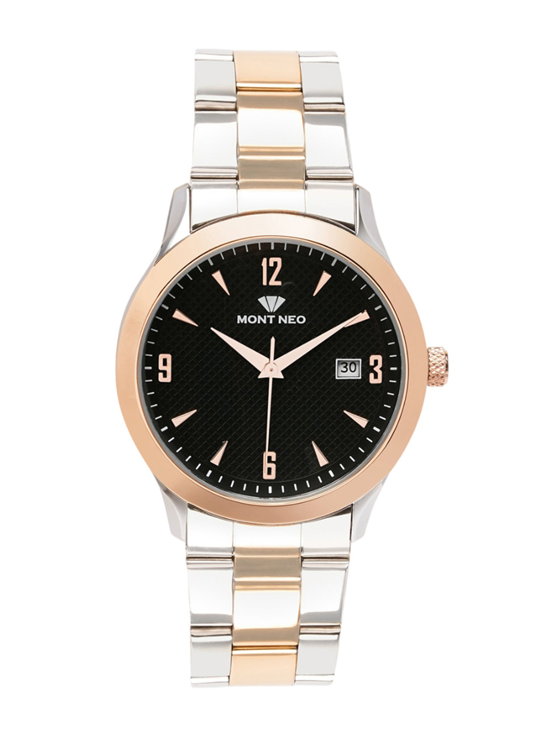 MONT NEO Men Dial & Stainless Steel Bracelet Style Straps Analogue Watch 8010E-M1304