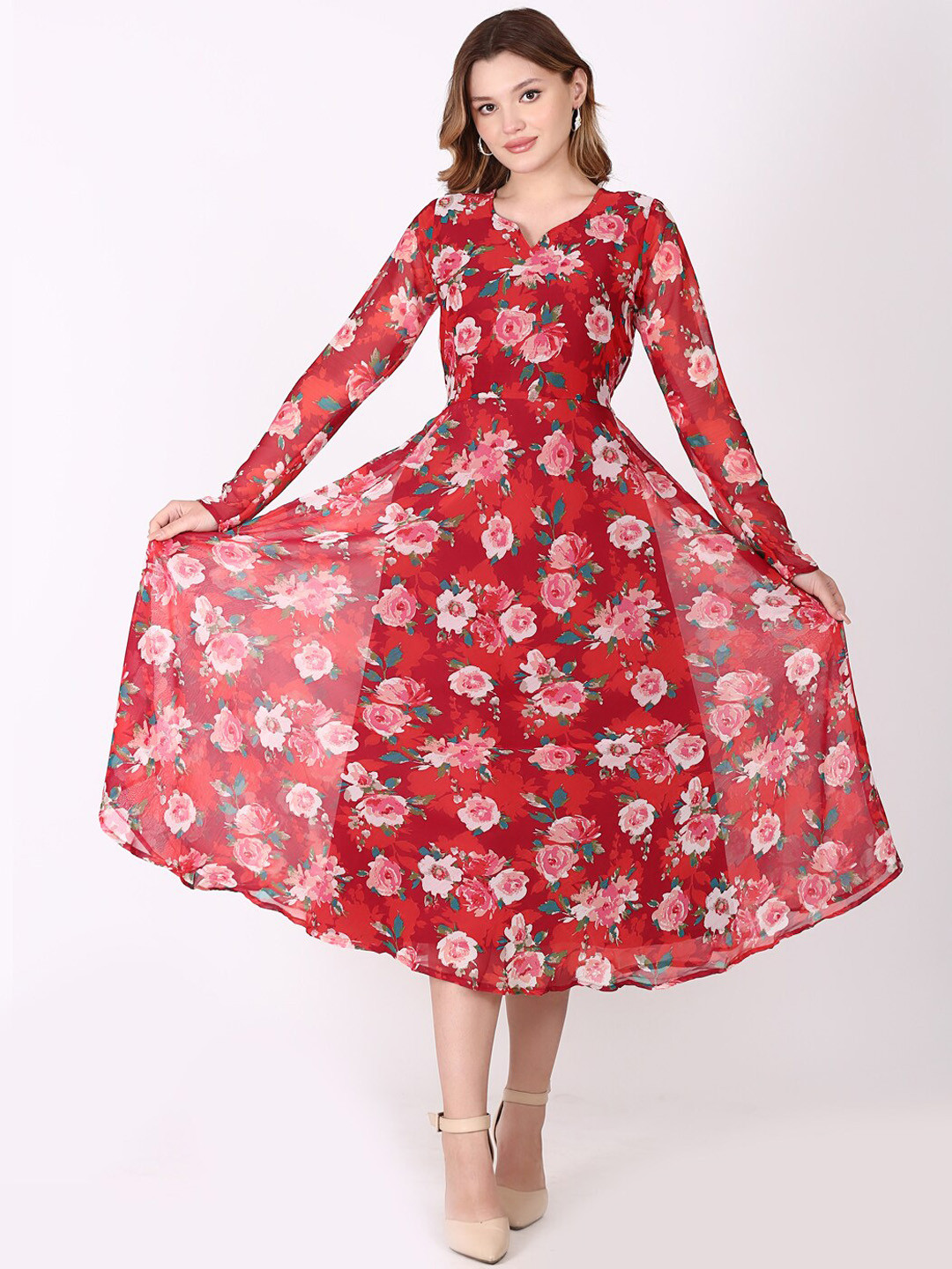 Tulip Eden Floral Printed Anarkali Kurta