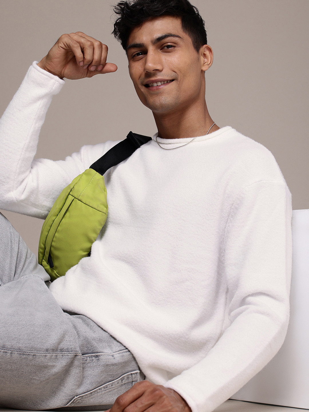 WROGN Oversized Knitted Pullover Sweaters