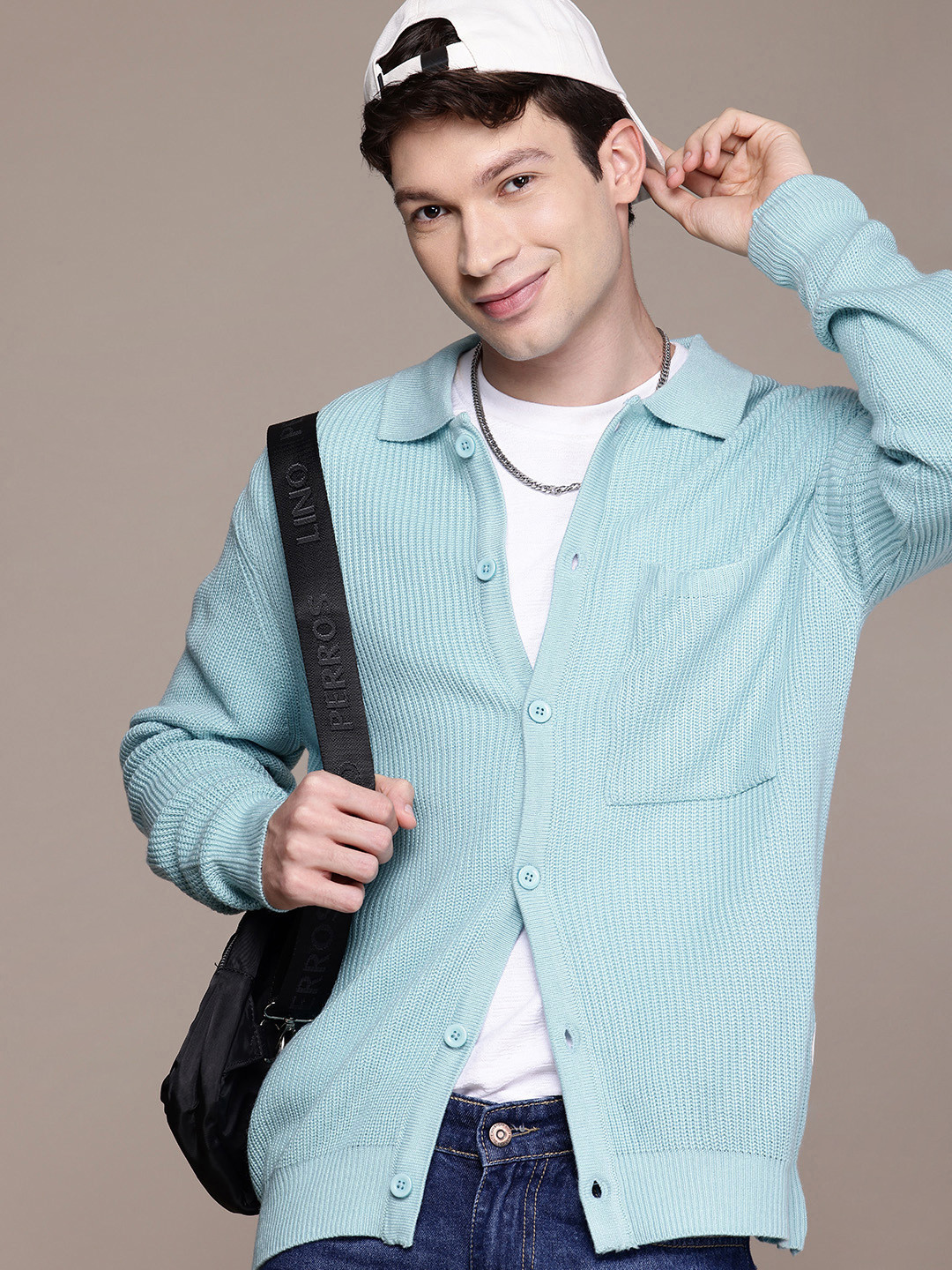 WROGN Self Design Comfort Fit Cardigan