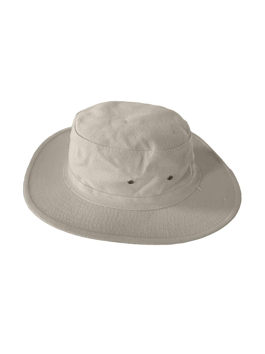 TEEMOODS Men Off White Solid Sun Hat