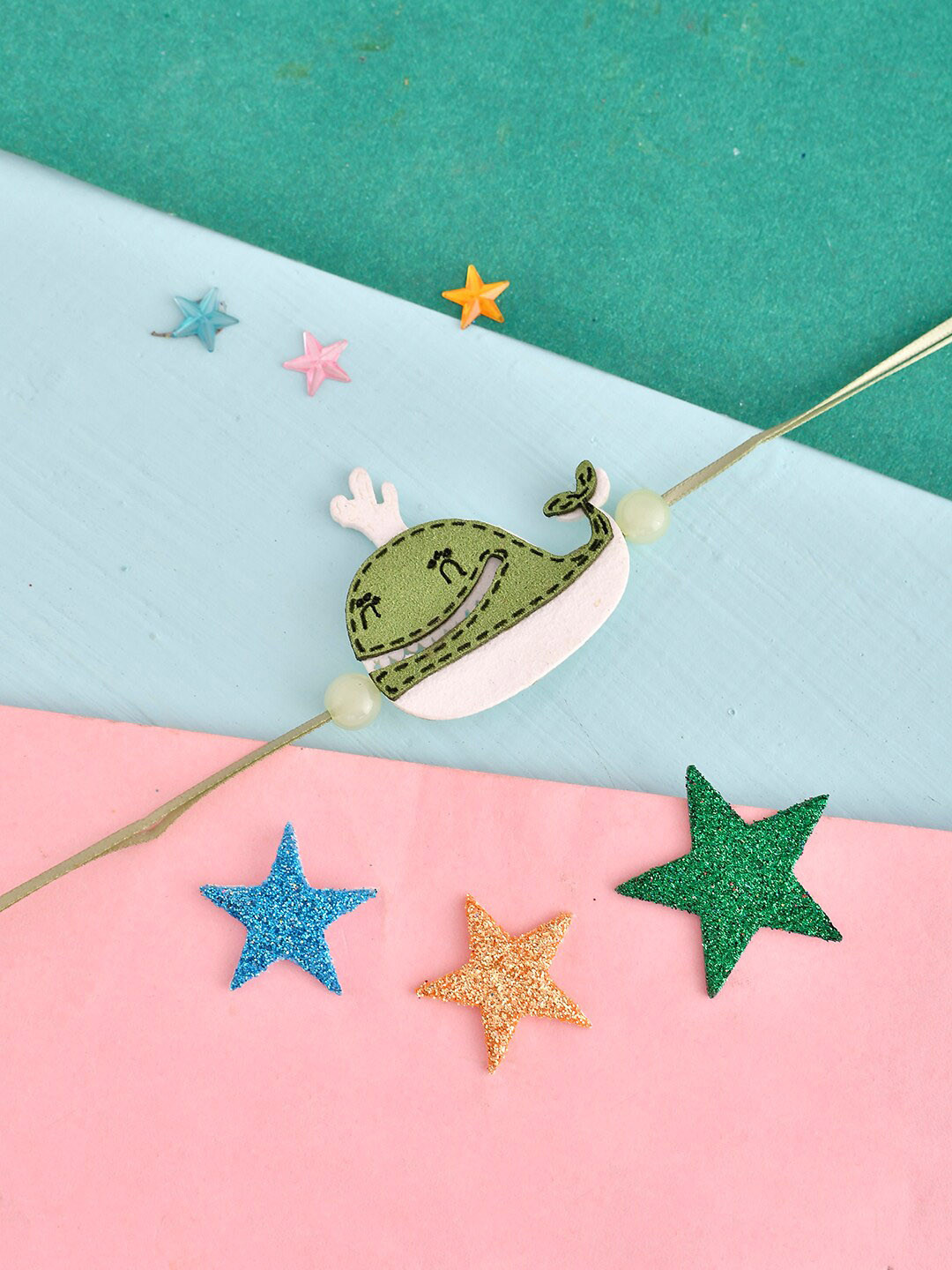 Voylla Kids Happy Whale Beaded Slip-On Rakhi