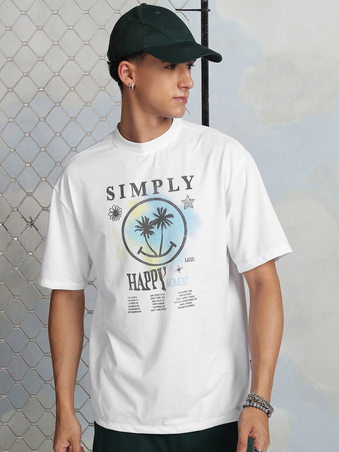 Simply Happy Moment Typography T-shirt