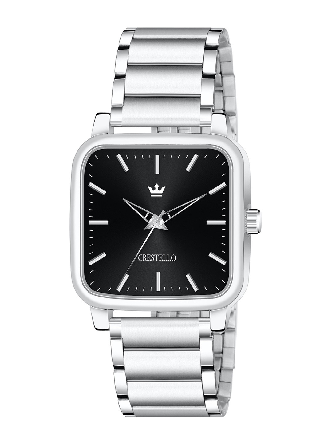 CRESTELLO Women Stainless Steel Bracelet Style Straps Analogue Watch CR-GS034-BLK-CH