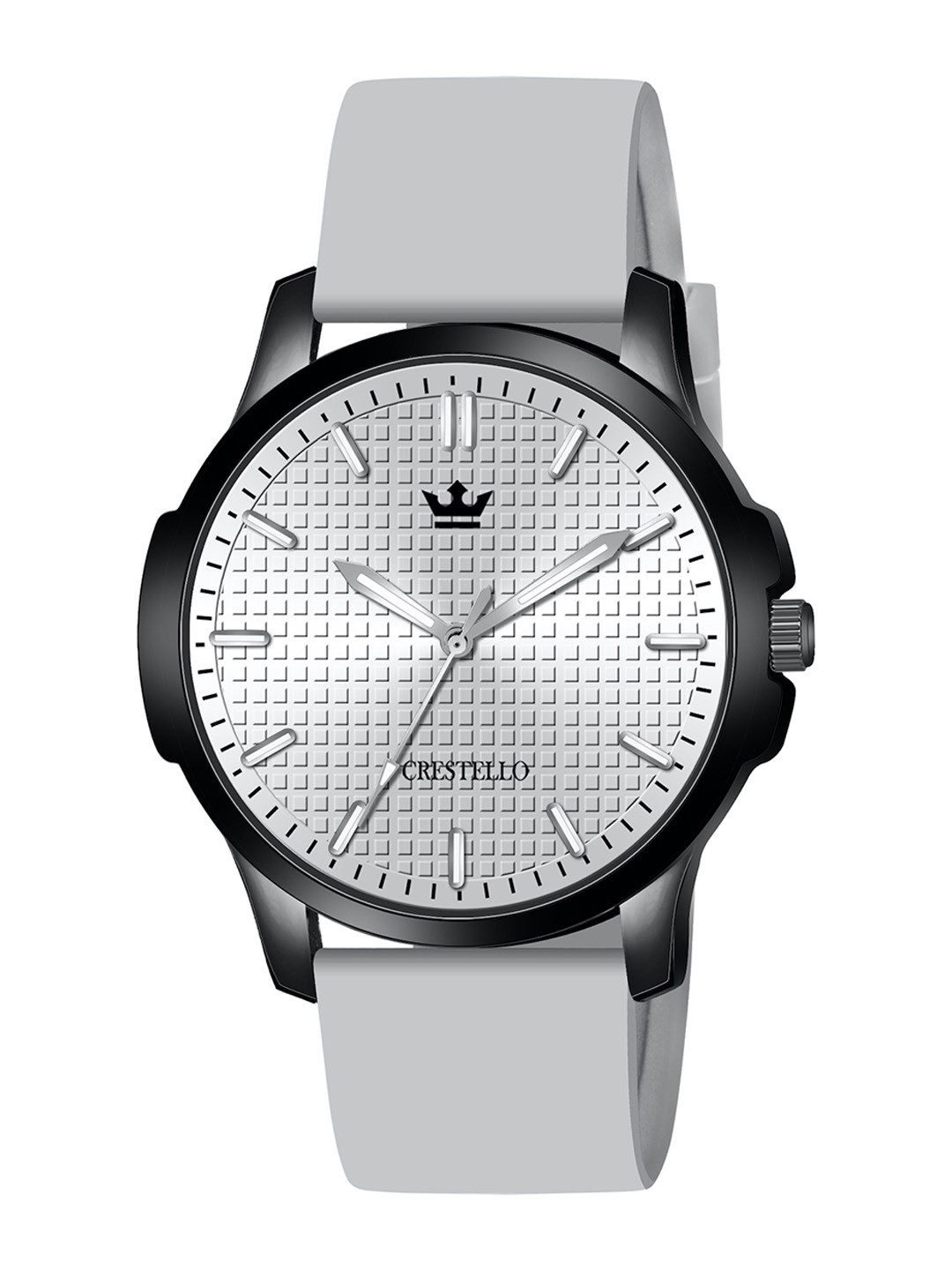 CRESTELLO Men Dial & Straps Analogue Watch CR-BK033-GREY