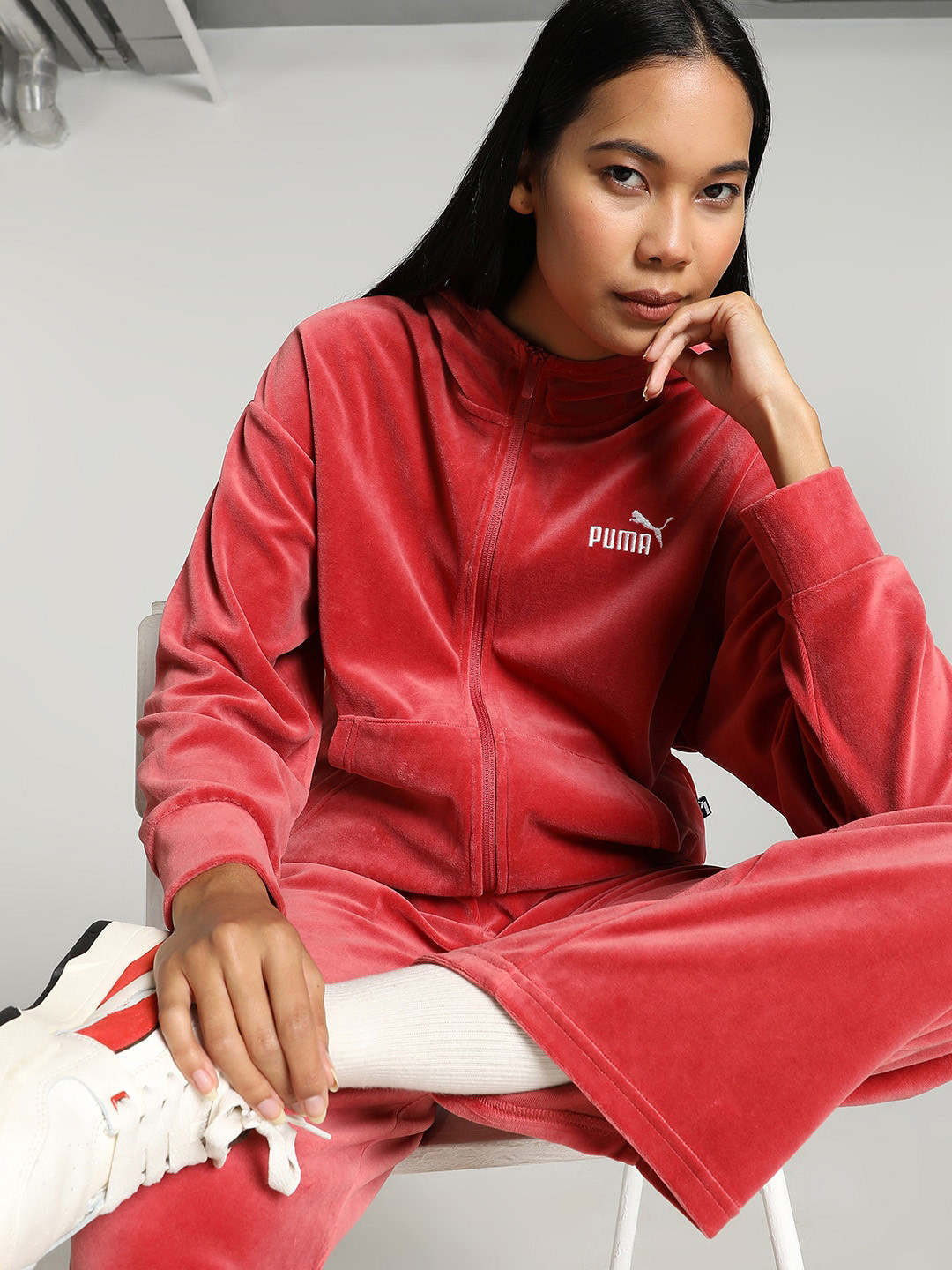 Puma Essentials Elevated Cotton Full-Zip Hoodie Jacket