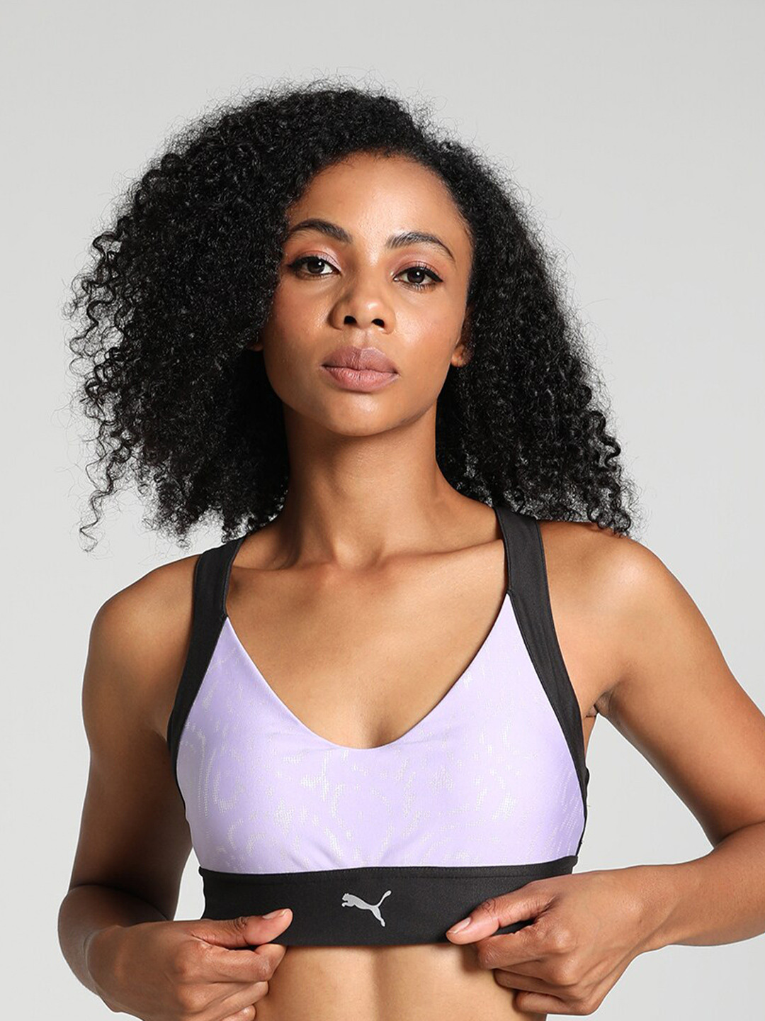 Puma Reflective Printed High-Impact Running Bra