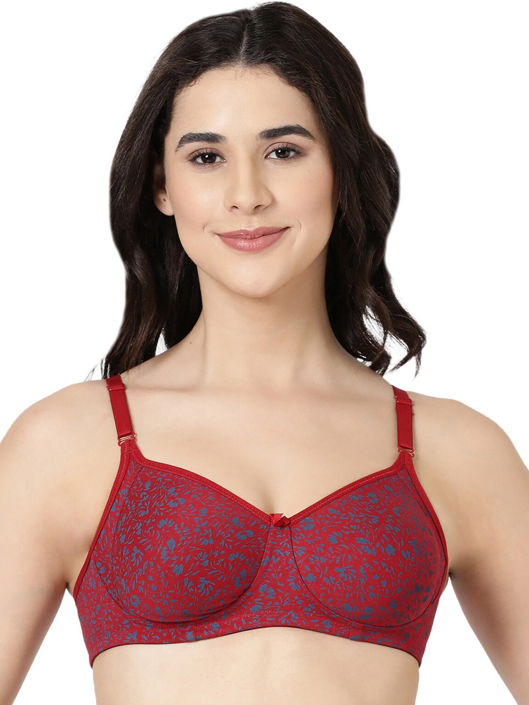 BLOSSOM Abstract Full Coverage Non Padded Everyday Bra-All Day Comfort