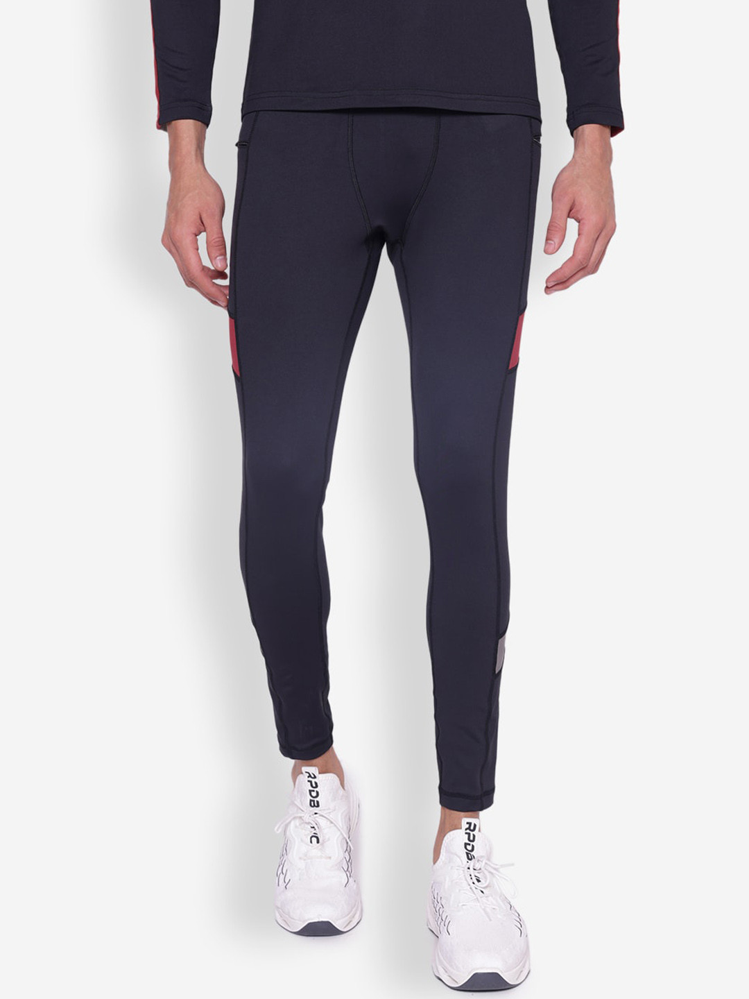 JUMP USA Men Slim-Fit Ankle-Length Gym Tights