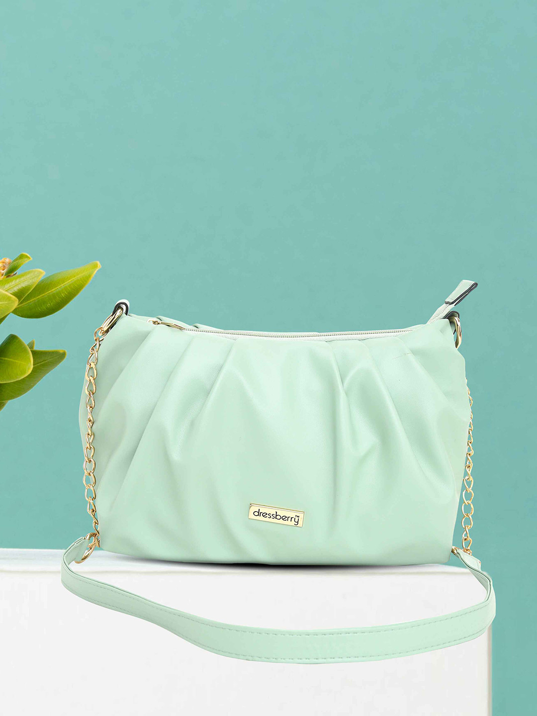 DressBerry Women Structured Fringed Sling Bag