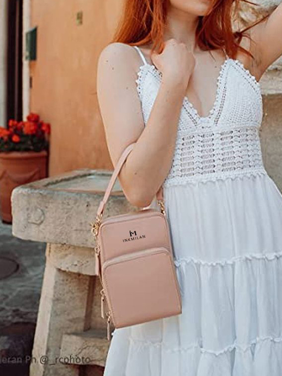 INKMILAN PU Structured Sling Bag