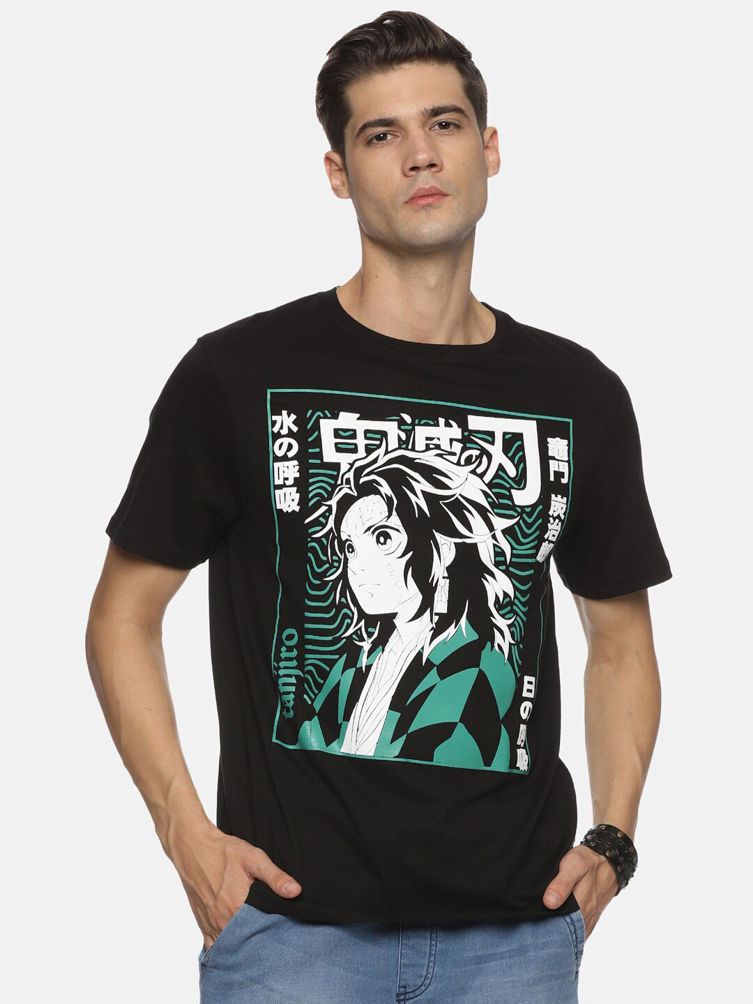 Fans Army Round Neck Short Sleeves Printed Cotton Regular Fit T-shirt