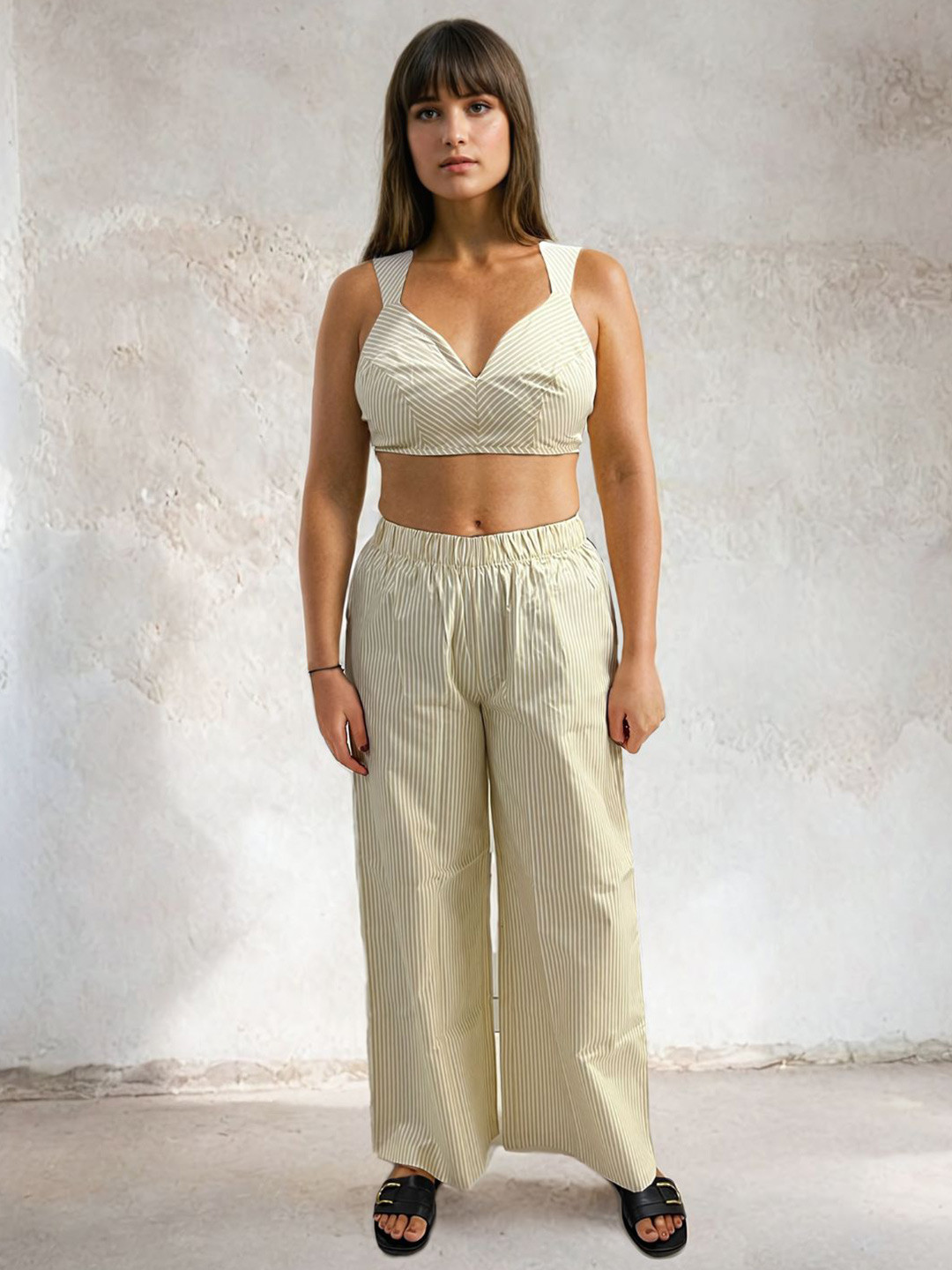 PEACH & PANDA Cotton Bralette Crop Top