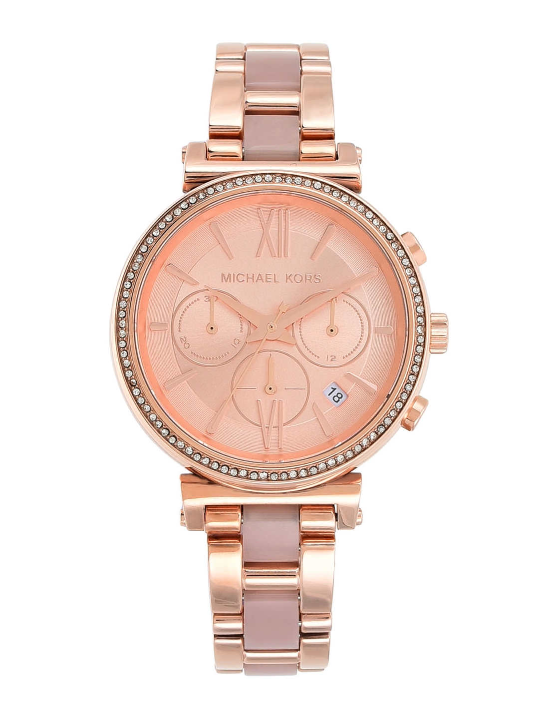 Michael kors women's rose gold shop watches cheap