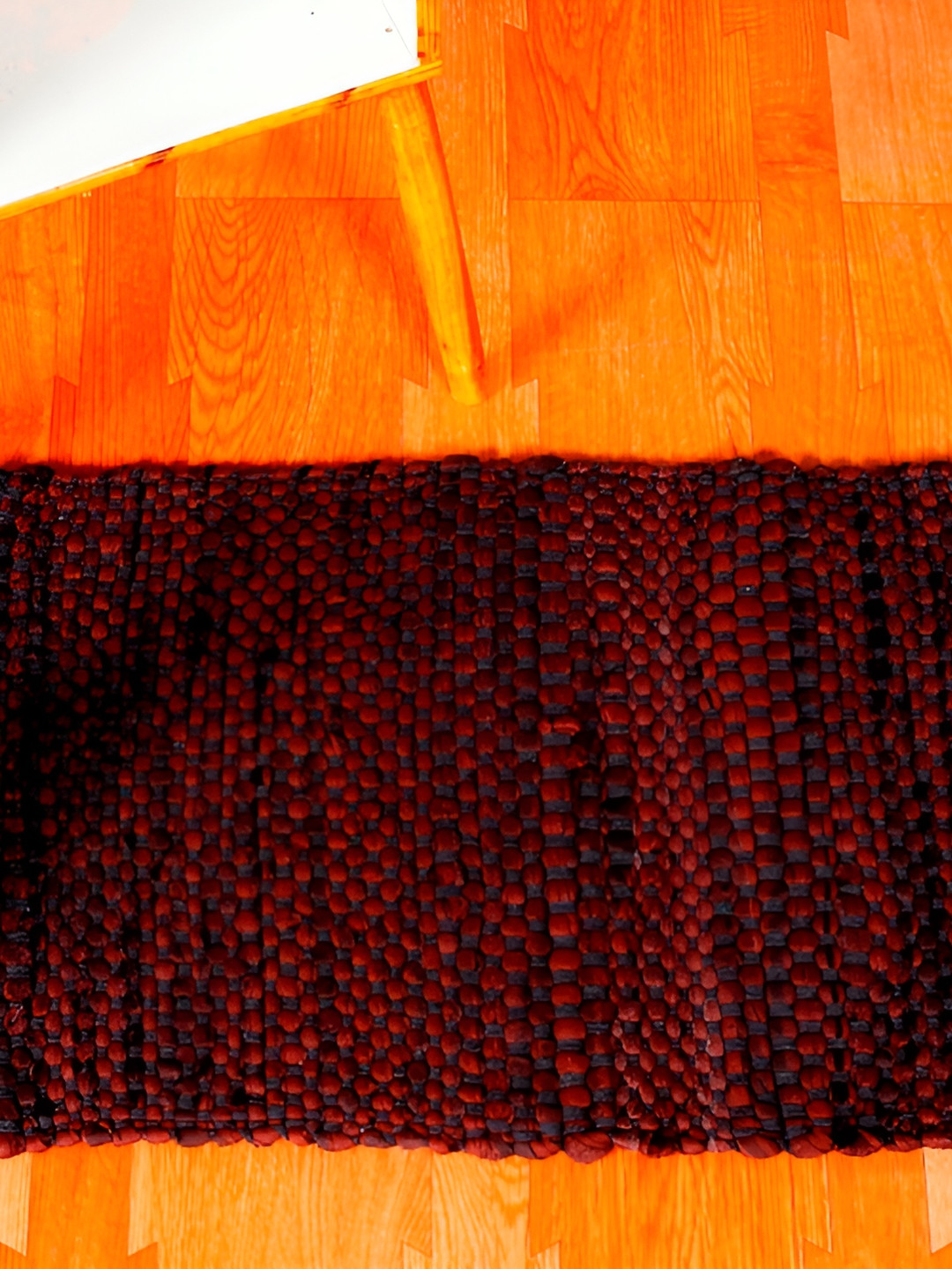 HANDICRAFT PALACE Brown Cotton Rectangular Non-Slip Doormat