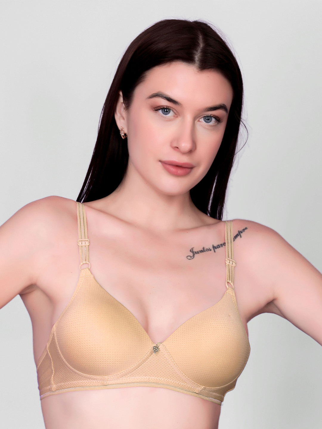 Gopalvilla Polka Dot Bra Full Coverage Lightly Padded