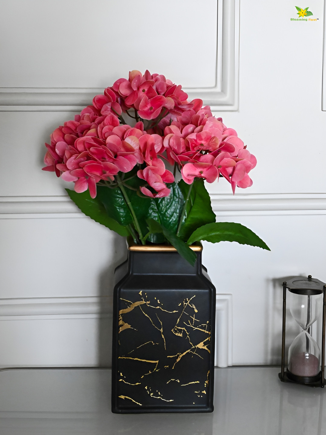 Blooming Floret Pink Hydrangea Artificial Flower
