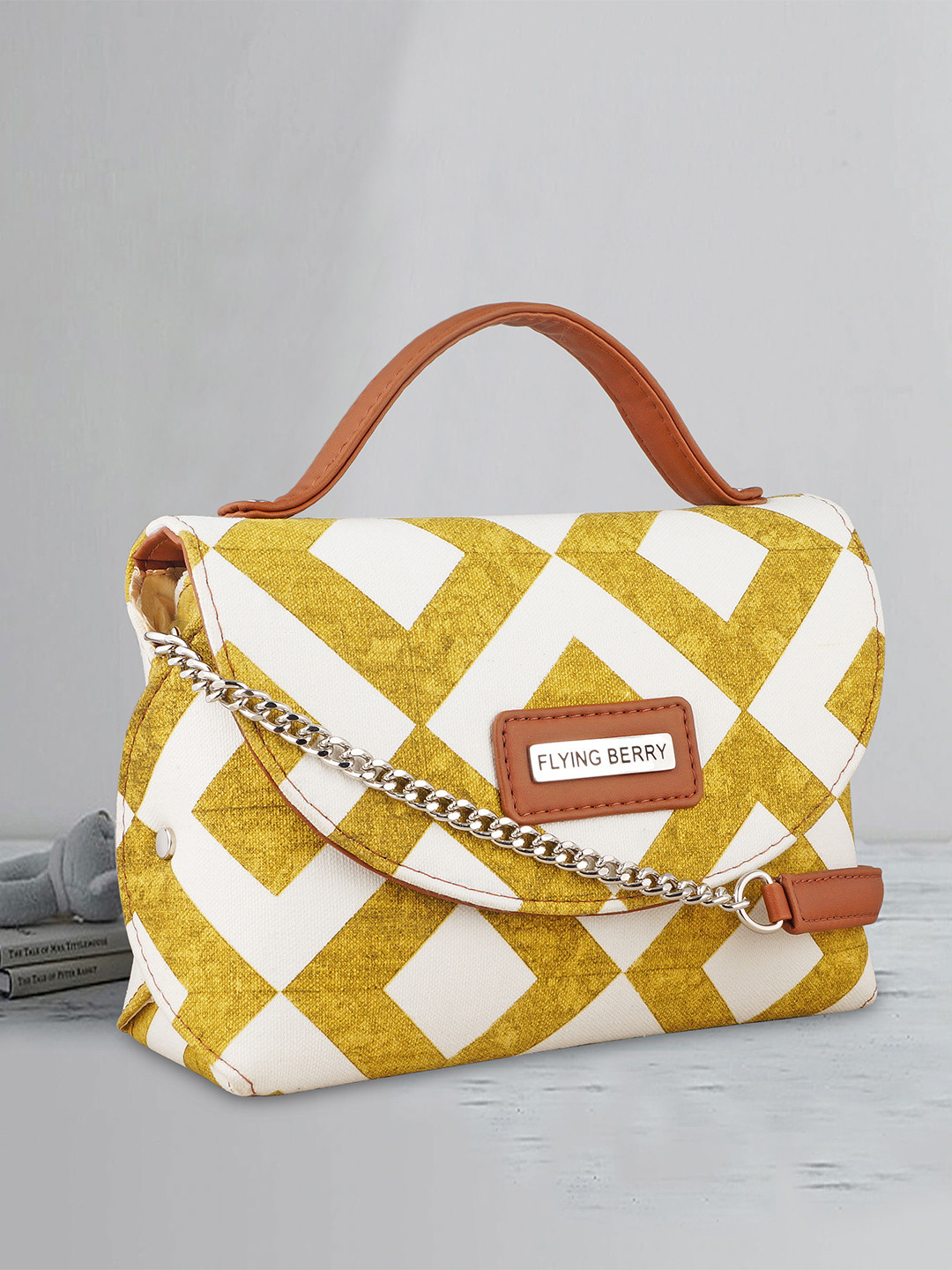 FLYING BERRY Graphic Printed Handcrafted  Satchel