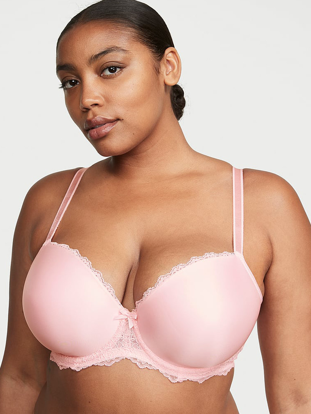 Victoria's Secret Dream Angels Lightly Lined Lace Trim Demi Embellished Bra