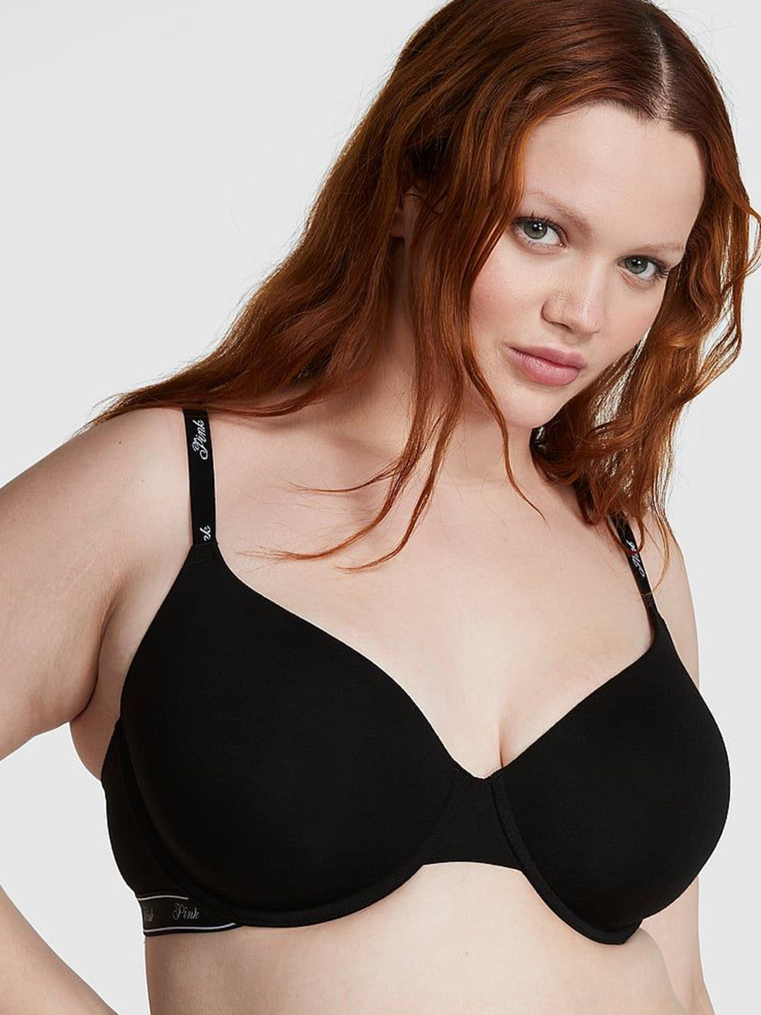 Victoria's Secret PINK Wear Everywhere Cotton Logo T-Shirt Lightly Lined Bra