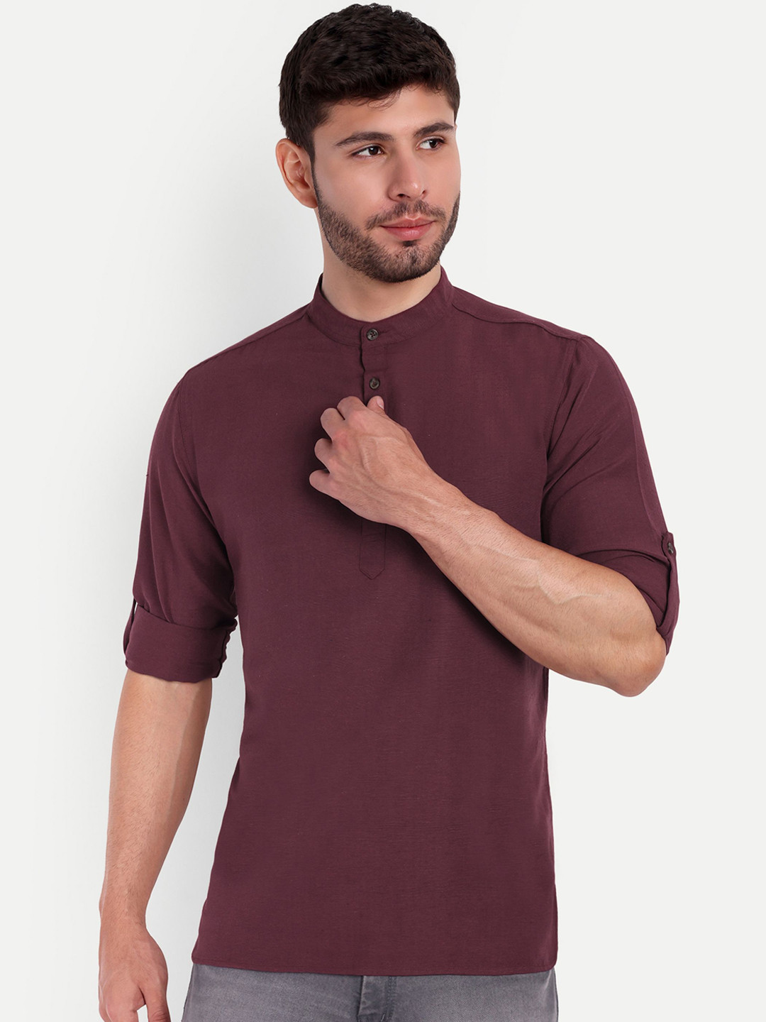 Springberry Men Thread Work Handloom Kurta