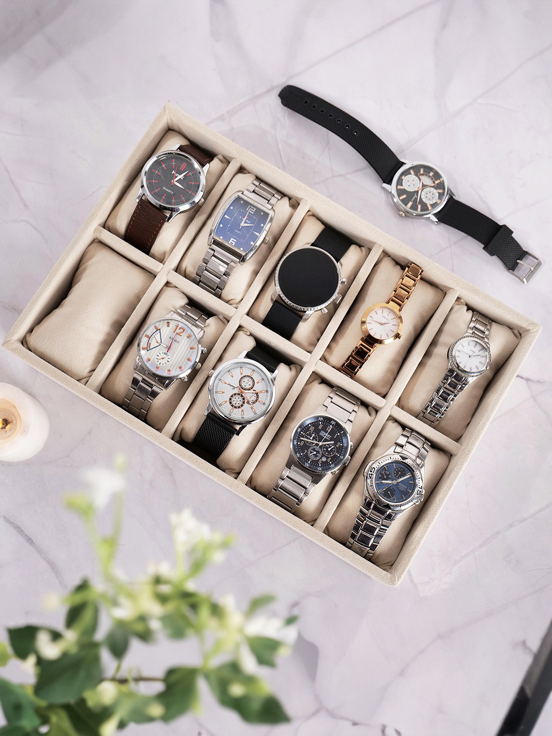 La Trove Cream-Coloured Regular Drawer Organiser