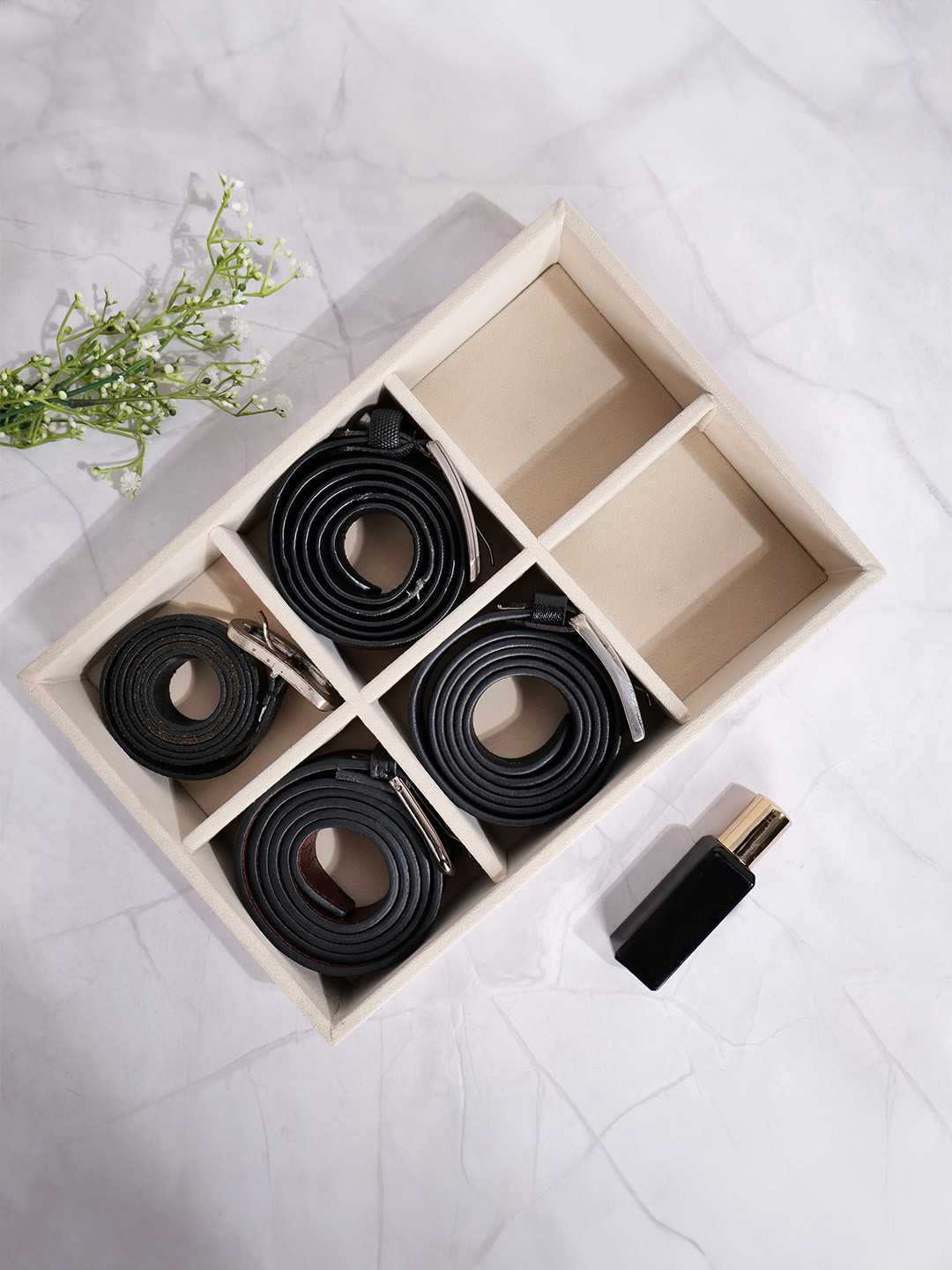 La Trove Cream-Coloured Regular Drawer Organiser